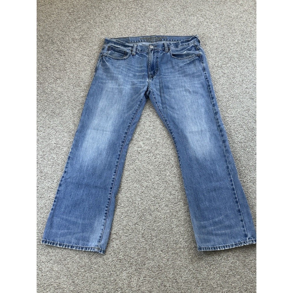American Eagle Original Boot Low Rise Straight Leg Jeans Men's 34x30(Actual 28)